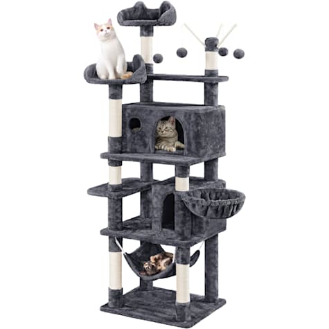 Topeakmart Multi Level Cat Tree Tower with Condos and Teaser Sticks