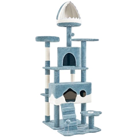 Topeakmart Ocean-themed Large Cat Tree with Condos and Ladder