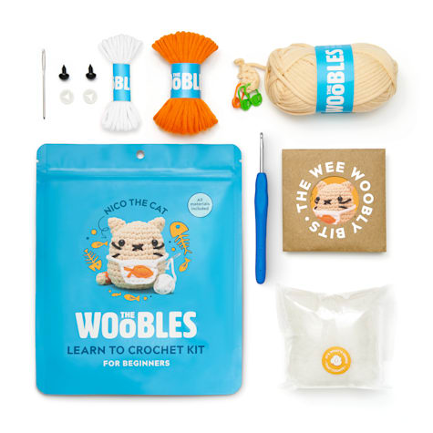 The Woobles Nico the Cat Crochet Kit
