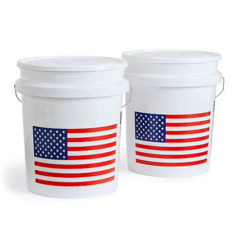 United Solutions USA Flag 5 Gallon Bucket for Dogs