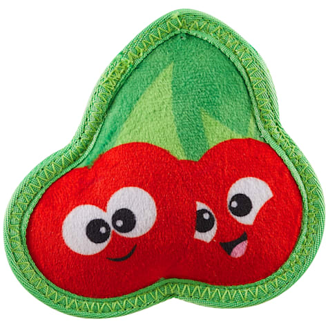 Outward Hound Red Cherries with Two Tough Layers Skinz Durable Squeaky Dog Toy