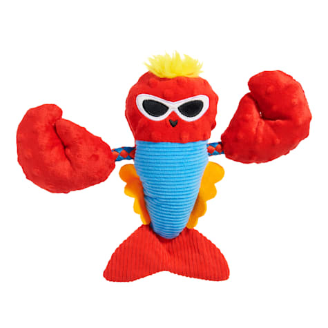 BARK Brock Lobster Red Blue Lobster Plush Dog Toy