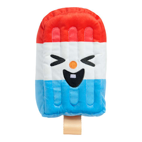 BARK Rocket Droolsicle Red White Blue Popsicle Plush Dog Toy
