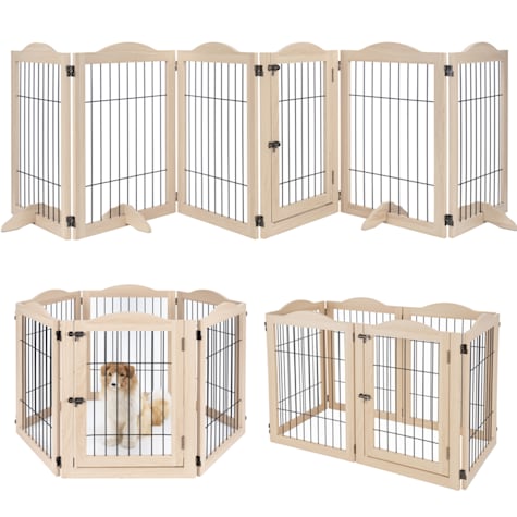 UniPaws Extra Wide Dog Gate Pet Playpen
