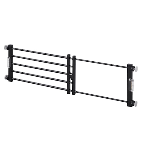 UniPaws Short Dog Gate to Step Over with Sensor Light and Door