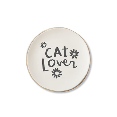 PetShop by Fringe Studio Cat Lover Stoneware Round Tray
