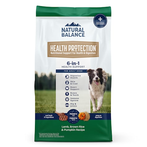 Natural Balance Health Protection Whole Body Health Easy on Digestion with Lamb, Brown Rice & Pumpkin Dry Dog Food