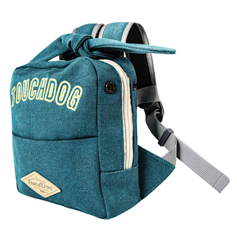Touchdog Large Pocketed Zippered Duffle Dog Backpack and Harness