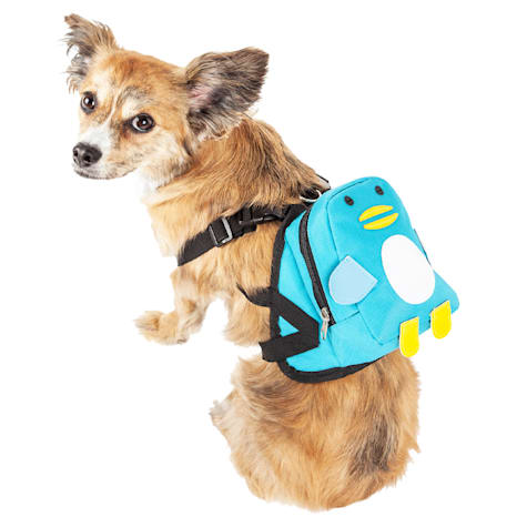 Pet Life 'Waggler Hobbler' Large Pocketed Compartmental Animated Dog Harness Backpack