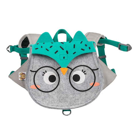 Touchdog Owl Designer Large Pocketed Velcro Dog Backpack and Harness