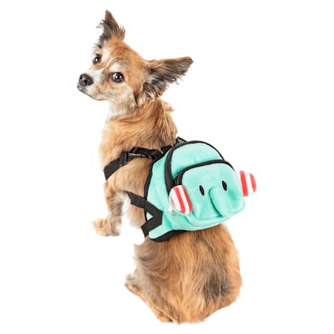 Pet Life 'Dumbone' Dual Pocketed Compartmental Animated Dog Harness Backpack