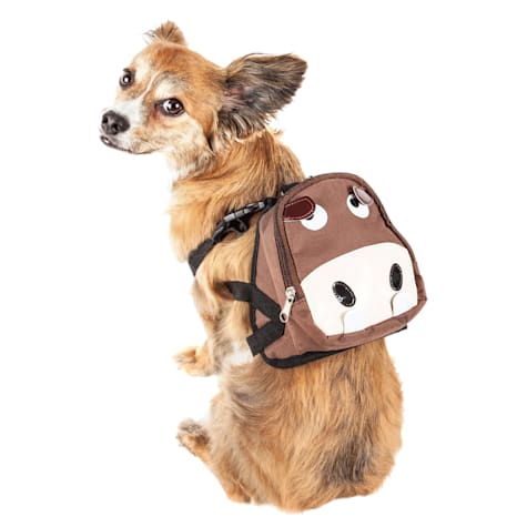 Pet Life 'Mooltese' Large Pocketed Compartmental Animated Dog Harness Backpack