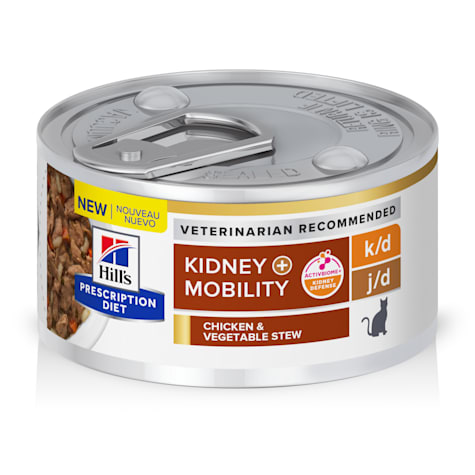 Hill's Prescription Diet k/d Kidney Care + Mobility Chicken & Vegetable Stew Wet Cat Food