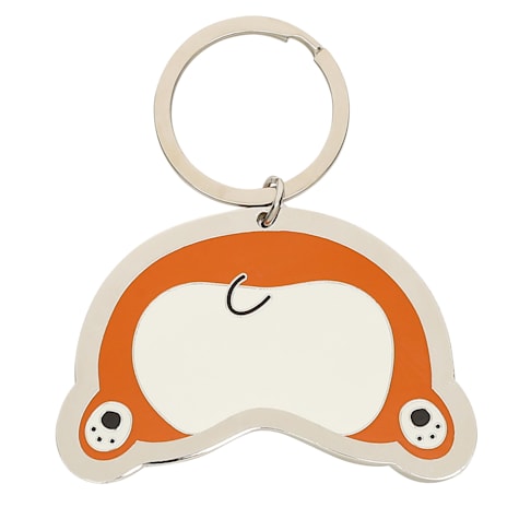 Pearhead Pet Corgi Dog Butt Metal Keychain