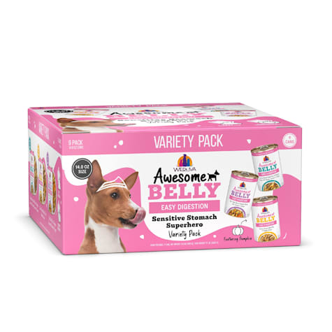 Weruva Awesome Belly Sensitive Stomach Superhero Wet Dog Food Variety Pack