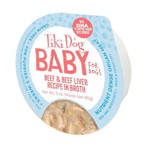 Tiki Dog Baby Whole Beef & Beef Liver Wet Dog Food