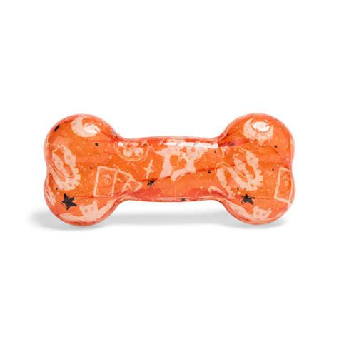 Bootique Tarot Print Rubber Bone Dog Chew Toy