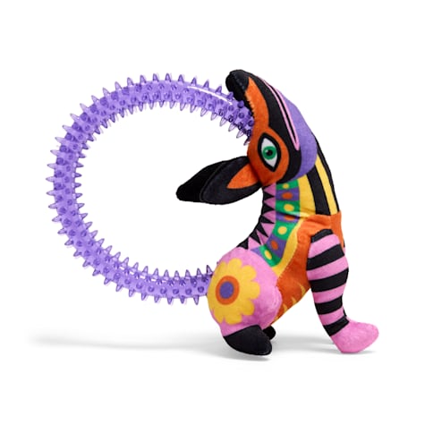 Bootique Dia de los Muertos Plush/Spiny Dog Chew Toy