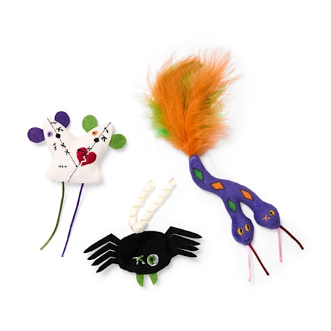 Bootique Creepy Plush Cat Toy Set