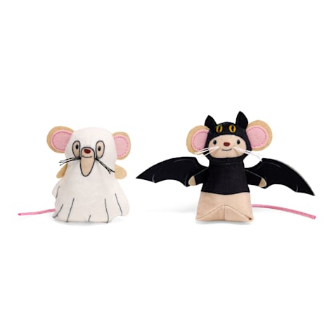 Bootique Ghost & Bat Plush Mice Cat Toy