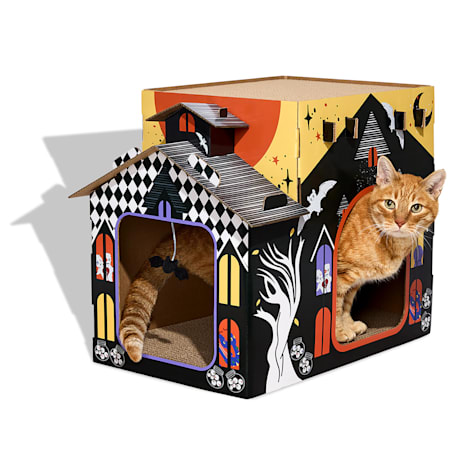 Bootique Haunted House Cat Scratcher House
