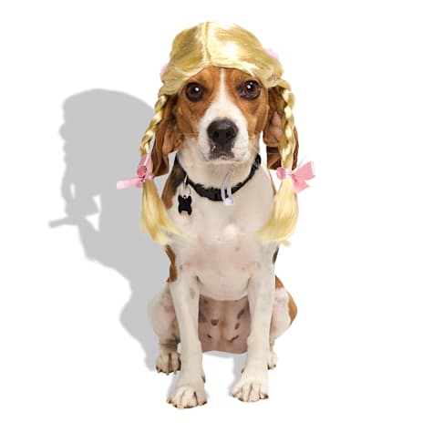 Bootique Braided Wig Pet Costume Headpiece