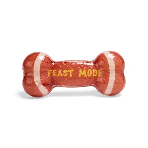 YOULY Football Rubber Bone Dog Toy