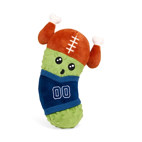 YOULY Football Player Pickle Plush Dog Toy