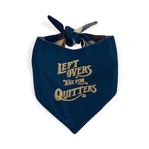YOULY Leftovers Are For Quitters Reversible Pet Bandana