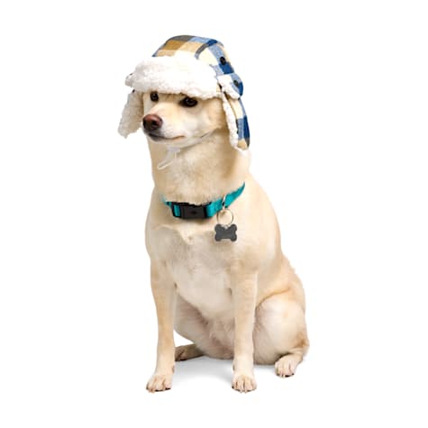 YOULY Plaid Pet Trapper Hat