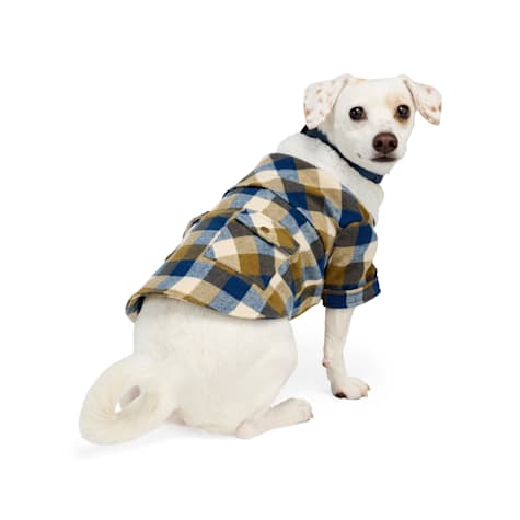 YOULY Plaid Collared Dog Jacket