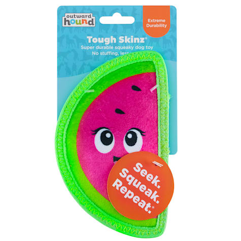 Outward Hound Tough Skinz Watermelon Durable Squeaky Dog Toy