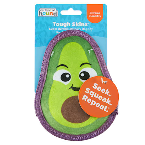 Outward Hound Tough Skinz Avocado Durable Squeaky Dog Toy