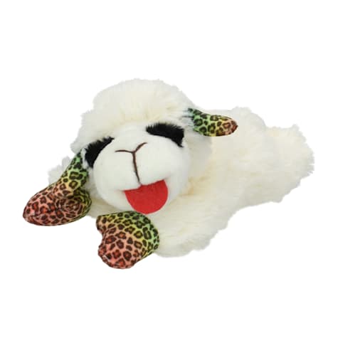 Multipet International Retro Lamb Chop with Fun Neon Leopard Print for Dogs