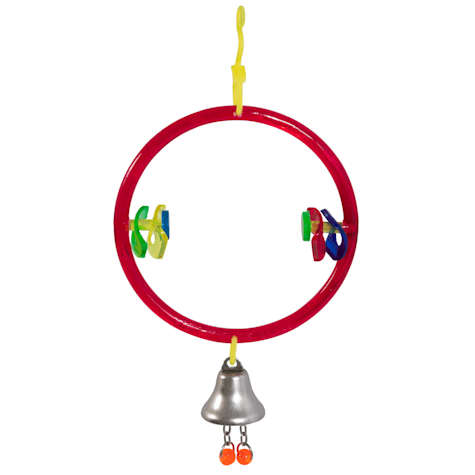 JW Pet Company Insight ActiviToys Ring Clear Bird Toys