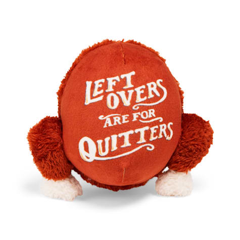 YOULY Leftovers Are For Quitters Turkey Plush Dog Toy