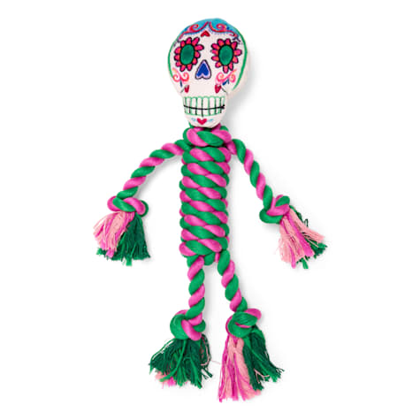 Bootique Skeleton Rope Plush Dog Toy