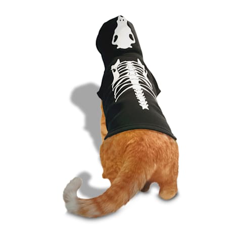 Bootique X-Ray Skeleton Halloween Cat Hoodie