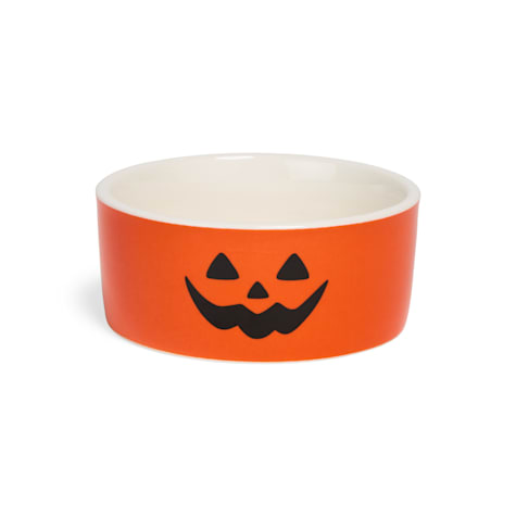 Bootique Jack-o-Lantern Small Animal Pet Feeding Bowl