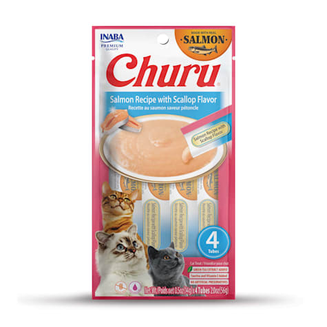 Inaba Churu Salmon Recipe with Scallop Flavor Cat Treats