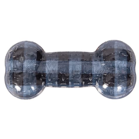 Wrangler Blue Embossed Logo Printed TPR Bone Dog Toy
