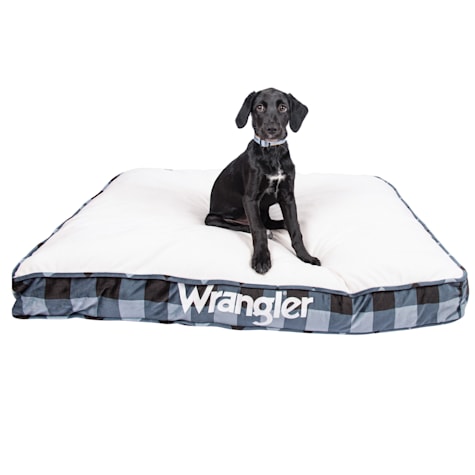 Wrangler Rectangle Printed Gusset Dog Bed