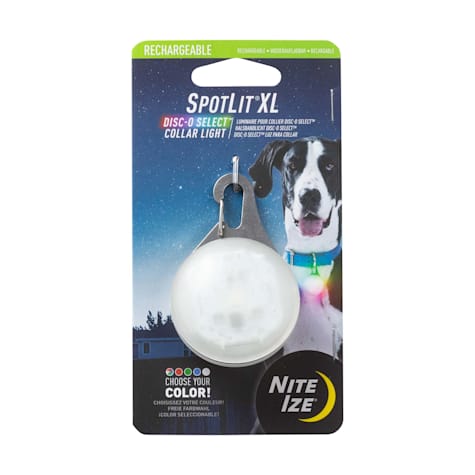 Nite Ize SpotLit Rechargeable Collar Light Disc-O Select for Dogs
