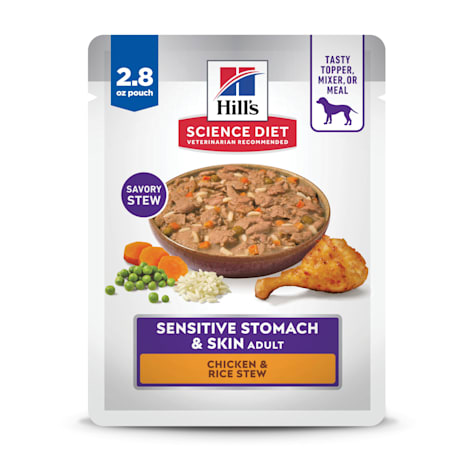 Hill's Science Diet Adult Sensitive Stomach & Sensitive Skin Chicken & Rice Stew Wet Dog Food