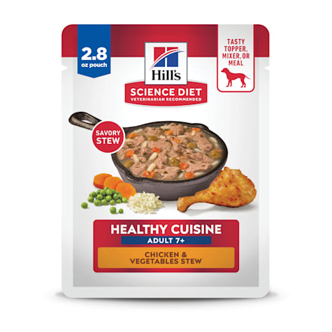 Hill's Science Diet Adult Senior 7+ Healthy Cuisine Chicken & Vegetables Stew Wet Dog Food