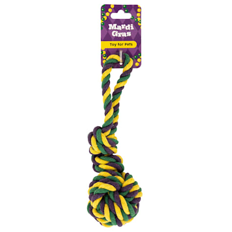 Lexington Road Mardi Gras Rope Dog Toy