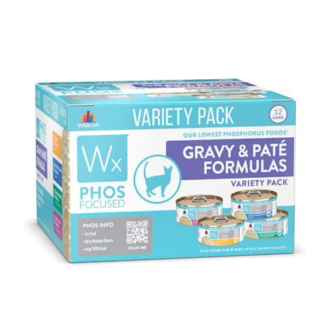 Weruva Wx Phos Focused Gravy & Pate Formulas Variety Pack Wet Cat Food