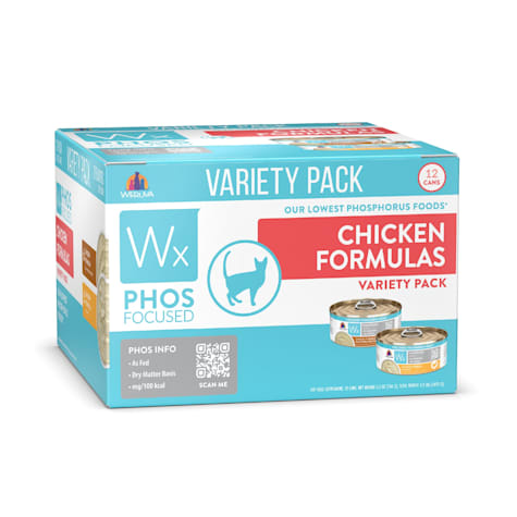 Weruva Wx Phos Focused Chicken Formulas Variety Pack Wet Cat Food