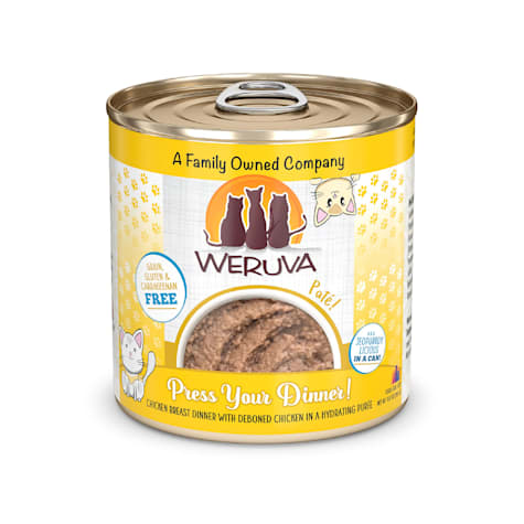 Weruva Pate Press Your Dinner! Chicken Breast with Deboned Chicken in a Hydrating Puree Wet Cat Food