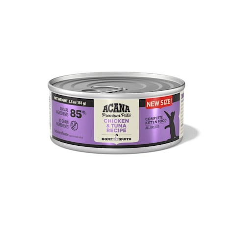 ACANA Chicken + Tuna Recipe in Bone Broth Wet Food for Kittens